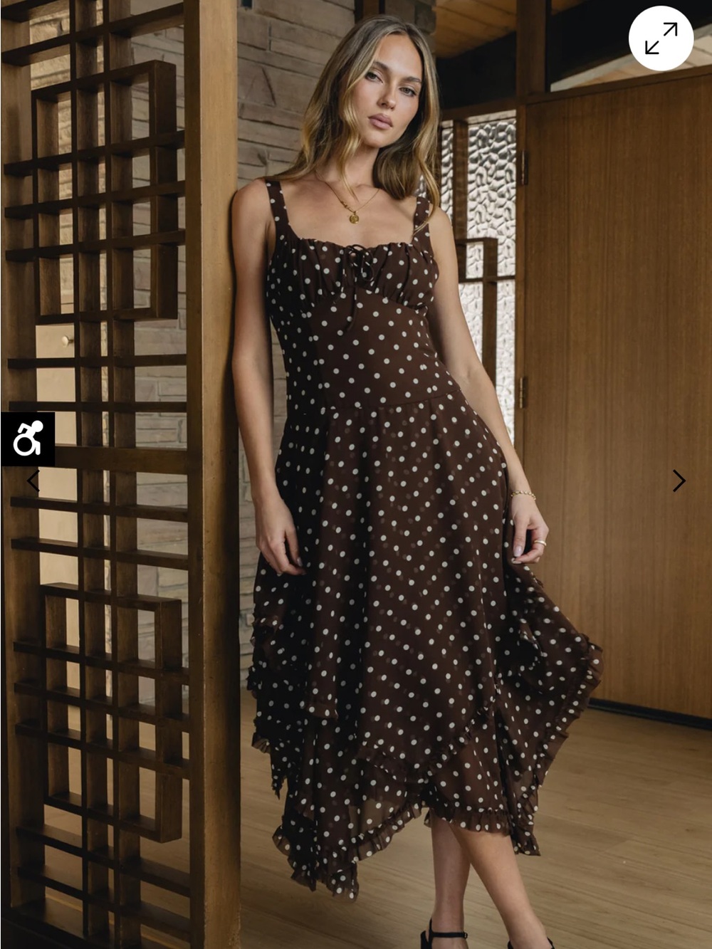 Bohme Katalina Polka Dot Maxi Dress